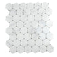 Cotton White 11 x 12 Polished Marble Mosaic Tile