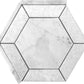 White 8 x 8 Polished Marble Mosaic Tile