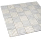 White and Gray 12 x 12 Polished Marble Mosaic Tile