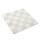 White and Gray 12 x 12 Polished Marble Mosaic Tile