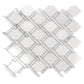 White 11 x 12 Polished Marble Mosaic Tile