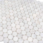 White 11 x 12 Polished Marble Mosaic Tile