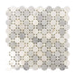 White 12 x 12 Polished Marble Mosaic Tile