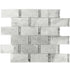 White 12 x 13 Polished Marble Mosaic Tile