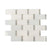 White 12 x 13 Polished Marble Mosaic Tile