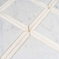 White 12 x 12 Polished Marble Mosaic Tile