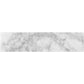 White 3x12 Textured Bianco Carrara Brick Tile