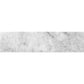 White 3x12 Textured Bianco Carrara Brick Tile
