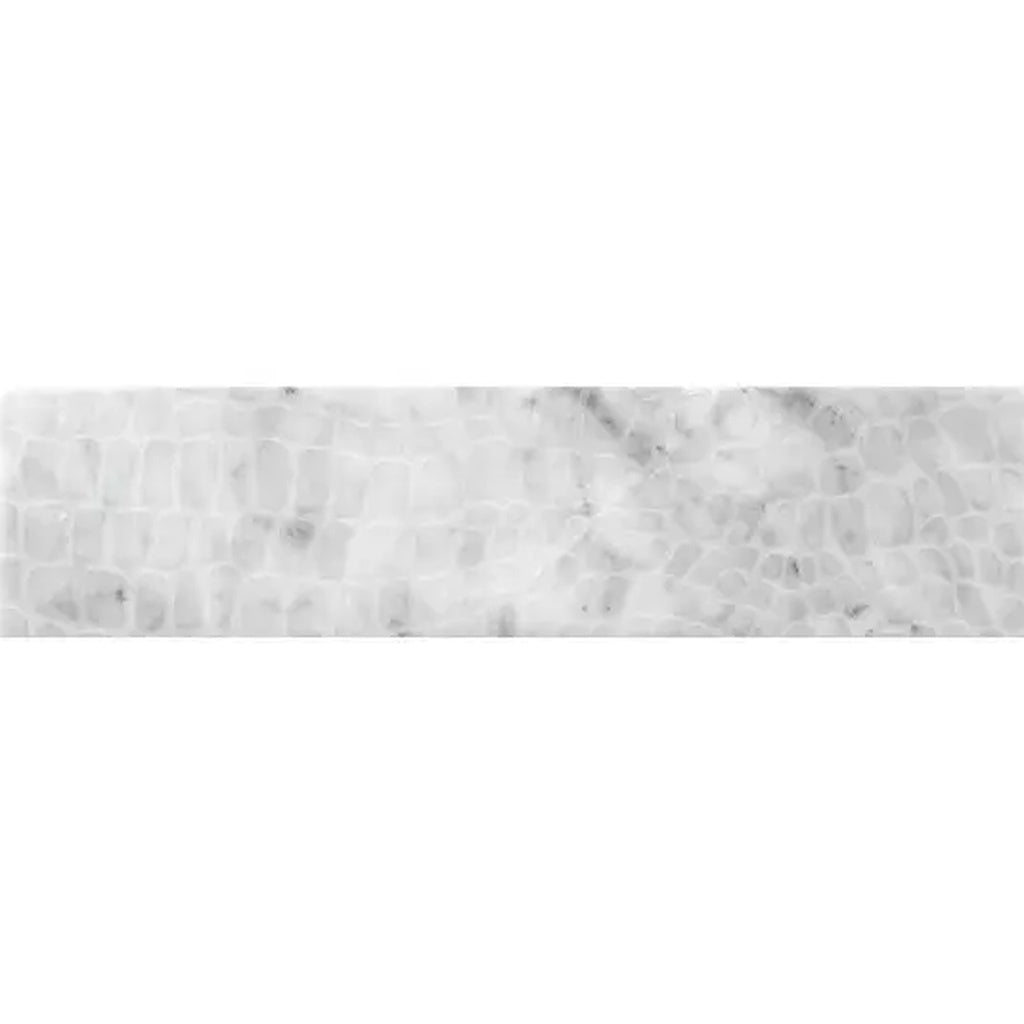 Gray 3x12 Textured Limestone Brick Tile - Sample