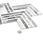 Calacatta Bluette, Thassos White 13x16 Polished Chevron Mosaic Tile