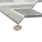Calacatta Bluette, Thassos White 12x12 Polished Diamond Mosaic Tile  - Sample