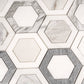 Calacatta Bluette, Calacatta Thassos White 10x11 Polished Geometric Hexagon Mosaic Tile  - Sample