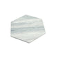 Light Gray 10x10 Honed Calacatta Bluette Hexagon Tile - Sample