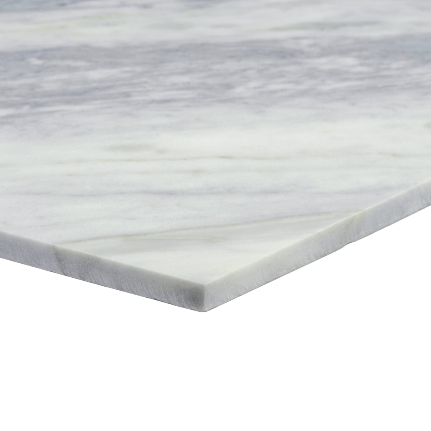 Light Gray 10x10 Honed Calacatta Bluette Hexagon Tile - Sample