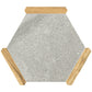 Cloud Gray and Brown 9 x 10 Matte Porcelain Hexagon Tile