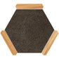 Jet Black and Brown 9 x 10 Matte Porcelain Hexagon Tile