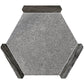 Fossil Gray 9 x 10 Matte Porcelain Hexagon Tile