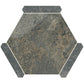 Slate Gray 9 x 10 Matte Porcelain Hexagon Tile