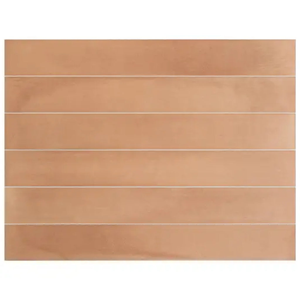 Sunbaked Terracotta 2x16 Matte Porcelain Elongated Subway Tile - Sample