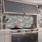 Gray 3 x 6 Polished, Beveled Marble Subway Tile