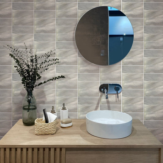 Gray 4 x 12 Honed Marble Subway Tile - Sample