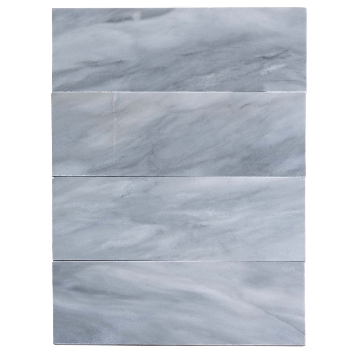 Gray 4 x 12 Honed Marble Subway Tile