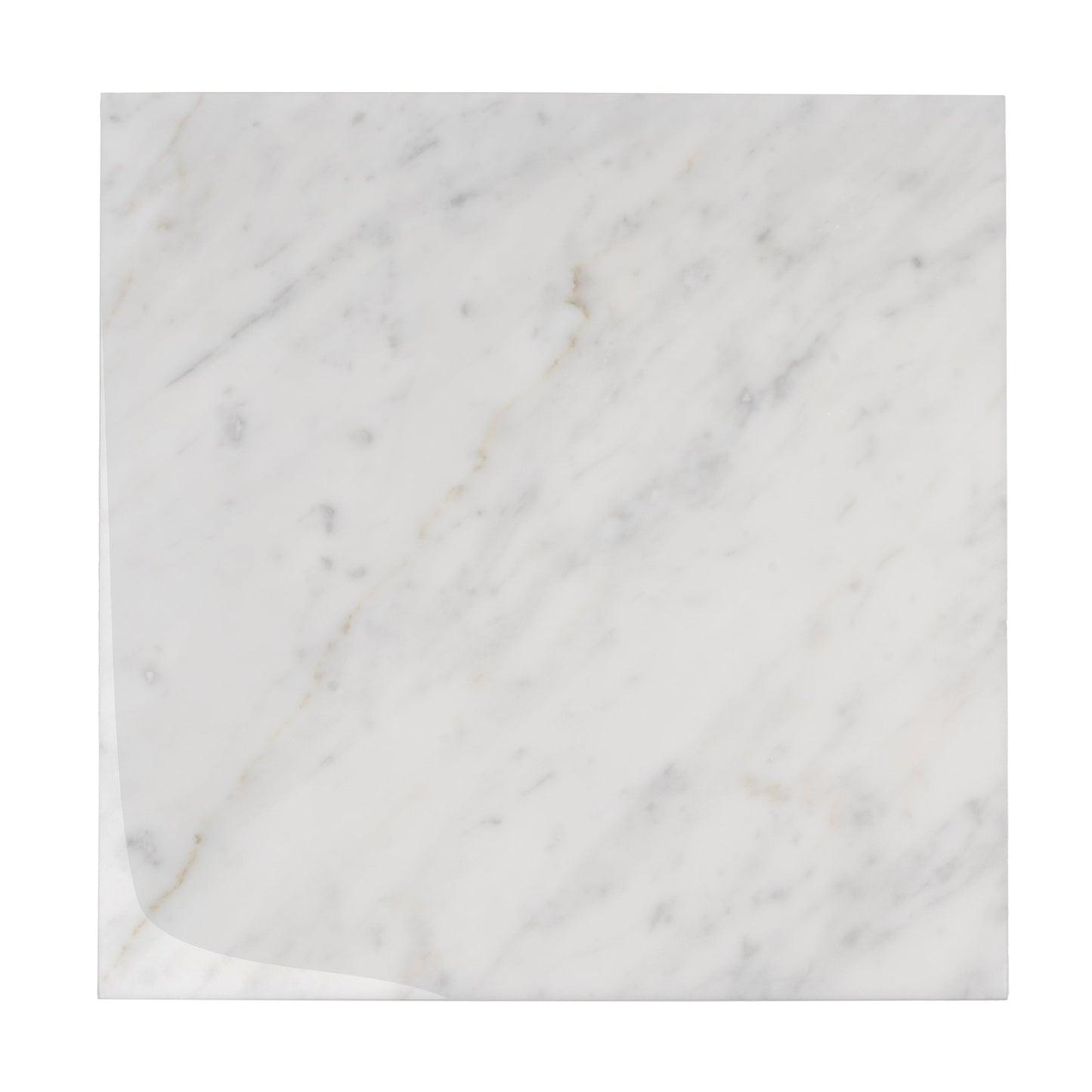 White 12 x 12 Honed Marble Large Tile