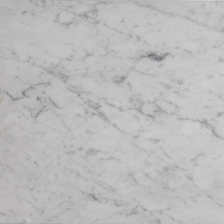 White 12 x 12 Polished Marble Large Tile