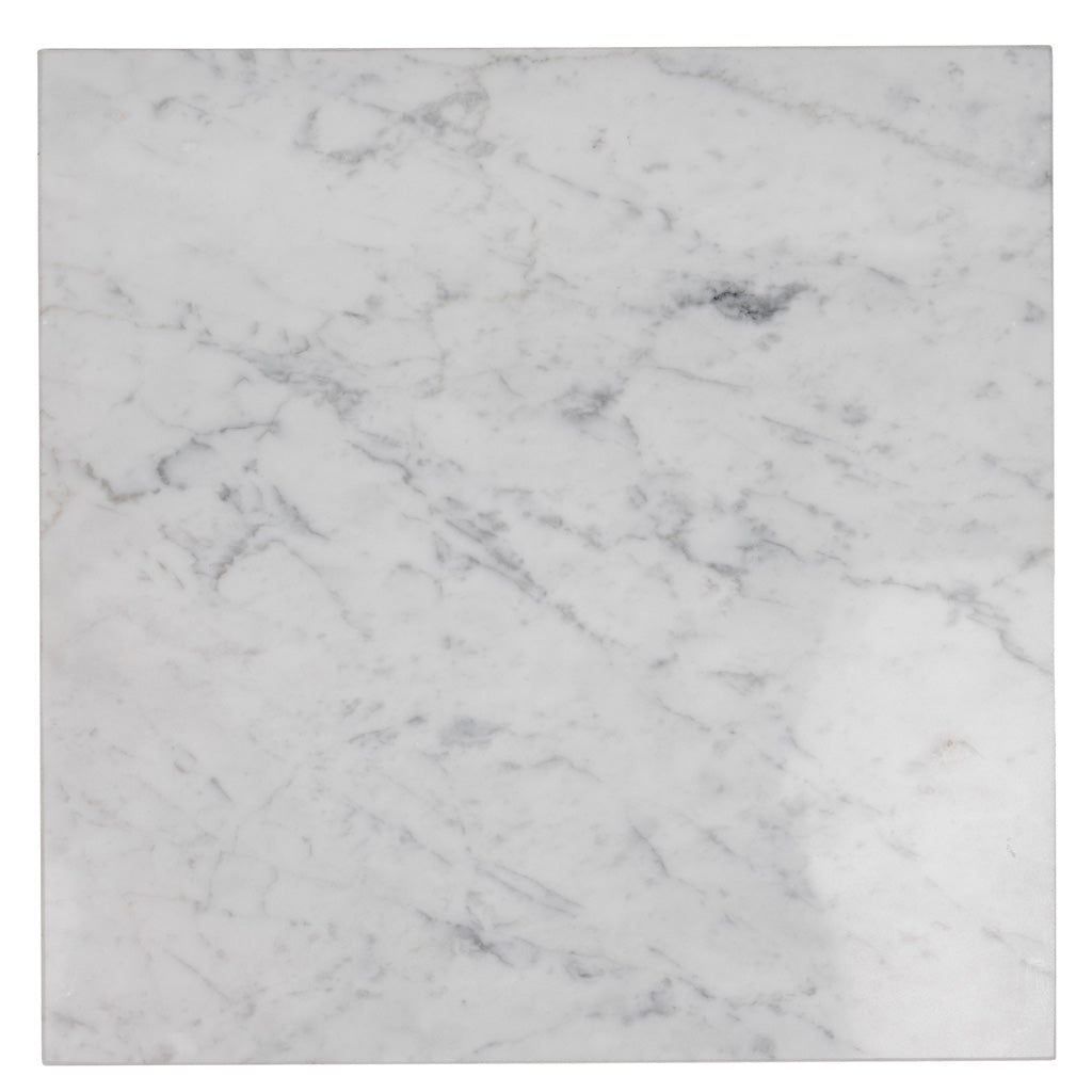 White 12 x 12 Polished Marble Large Tile