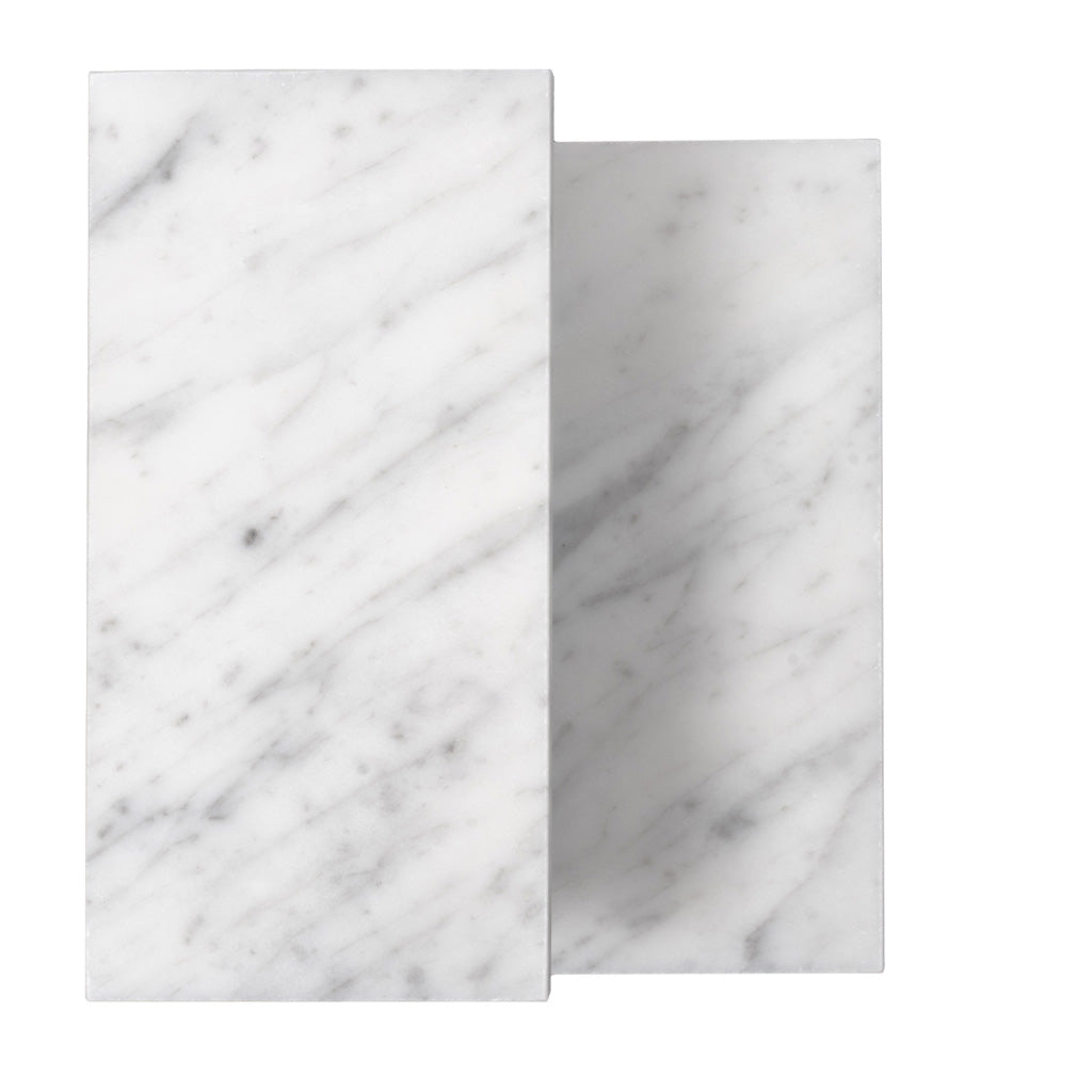 White 3 x 6 Honed Marble Subway Tile