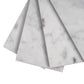 White 3 x 6 Polished Marble Subway Tile