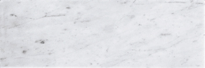 White 4 x 12 Honed Marble Subway Tile