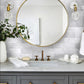 White 4 x 16 Honed Marble Subway Tile