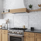 Pearl White 0.8 x 12 Honed Bianco Carrara Marble Pencil Trim
