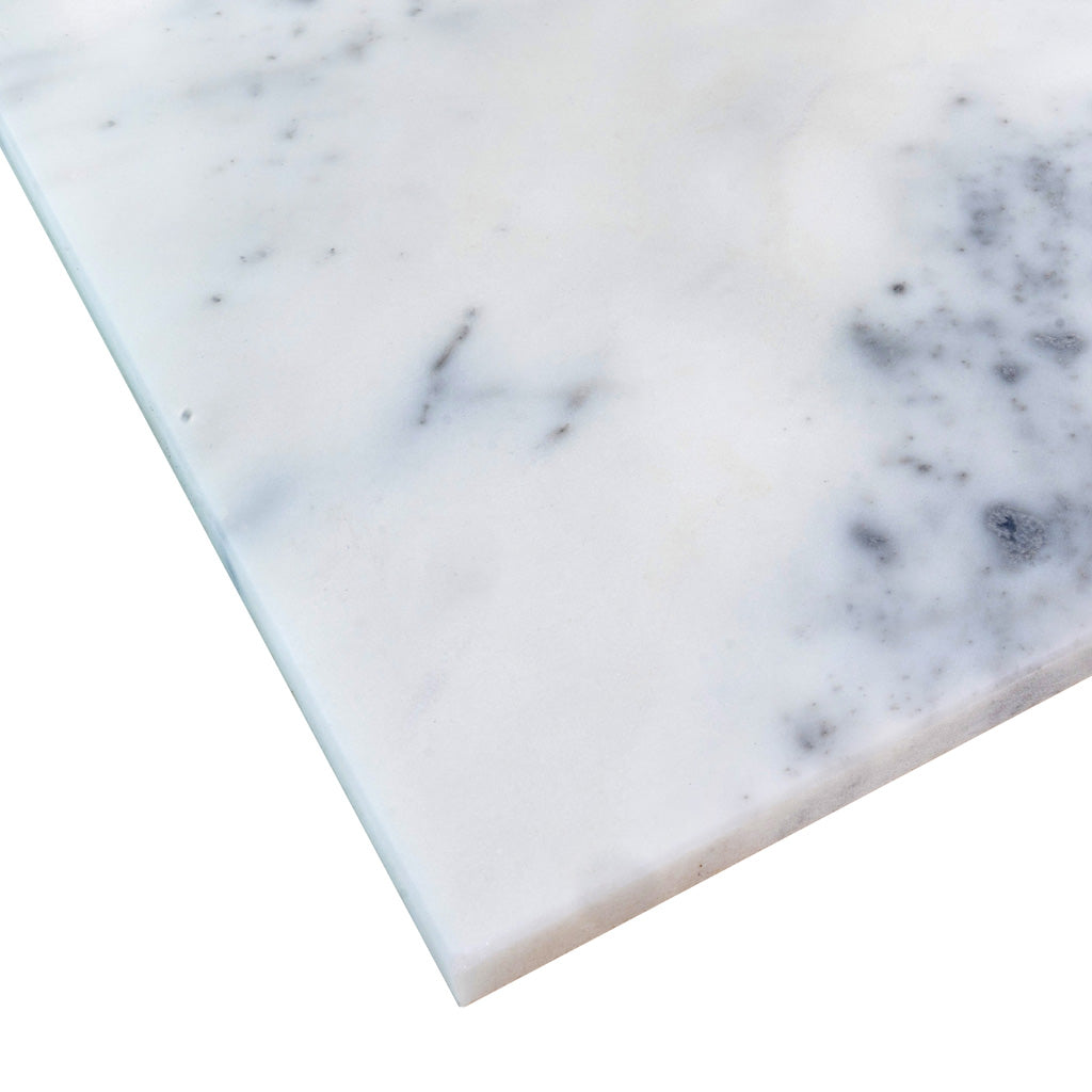 White and Gray 12 x 24 Polished Marble Large Tile