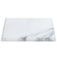 White 3 x 6 Polished, Beveled Marble Subway Tile