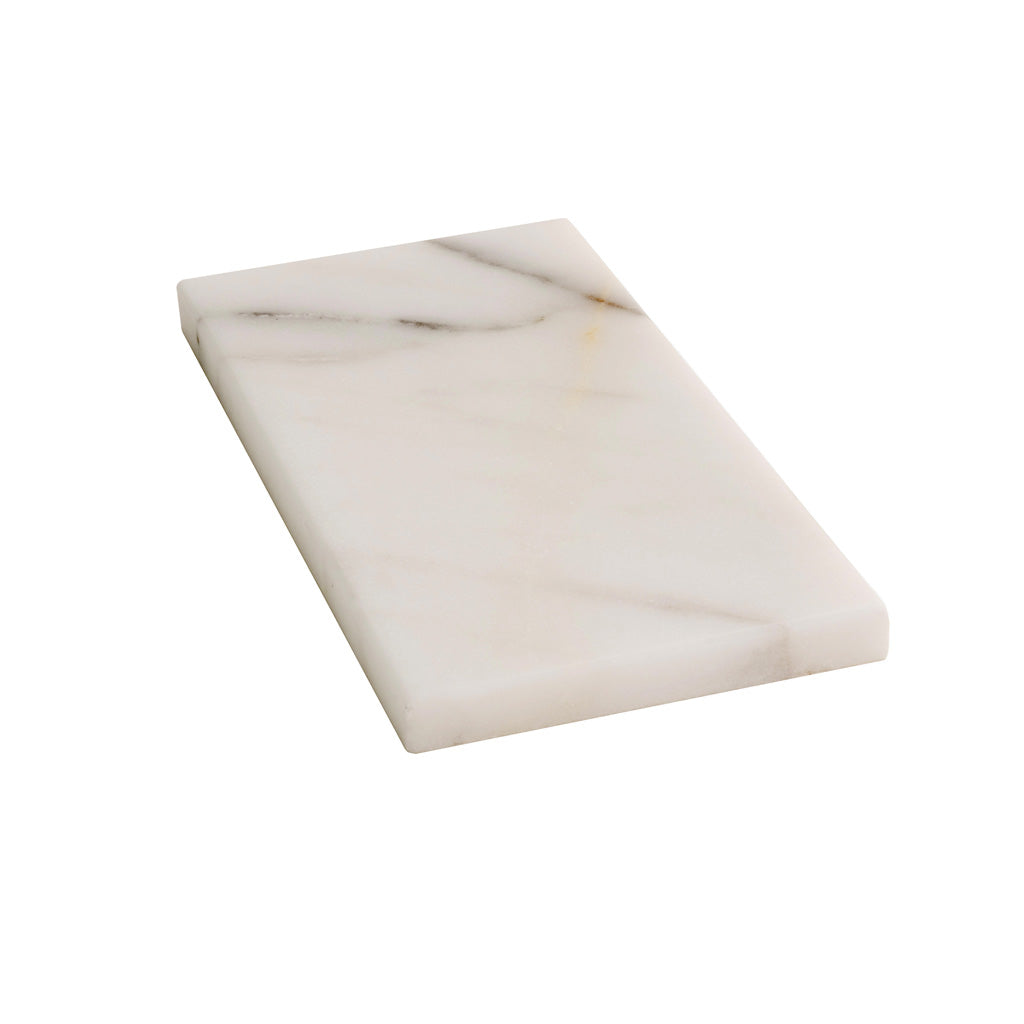 White 3 x 6 Honed Marble Subway Tile