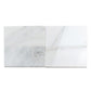 White 3 x 6 Polished Marble Subway Tile