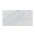 White 3 x 6 Polished Marble Subway Tile