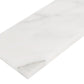 White 4 x 12 Honed Marble Subway Tile