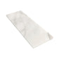 White 4 x 12 Honed Marble Subway Tile