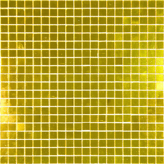 Honey Gold 12 x 12 Glossy Glass Mosaic Tile