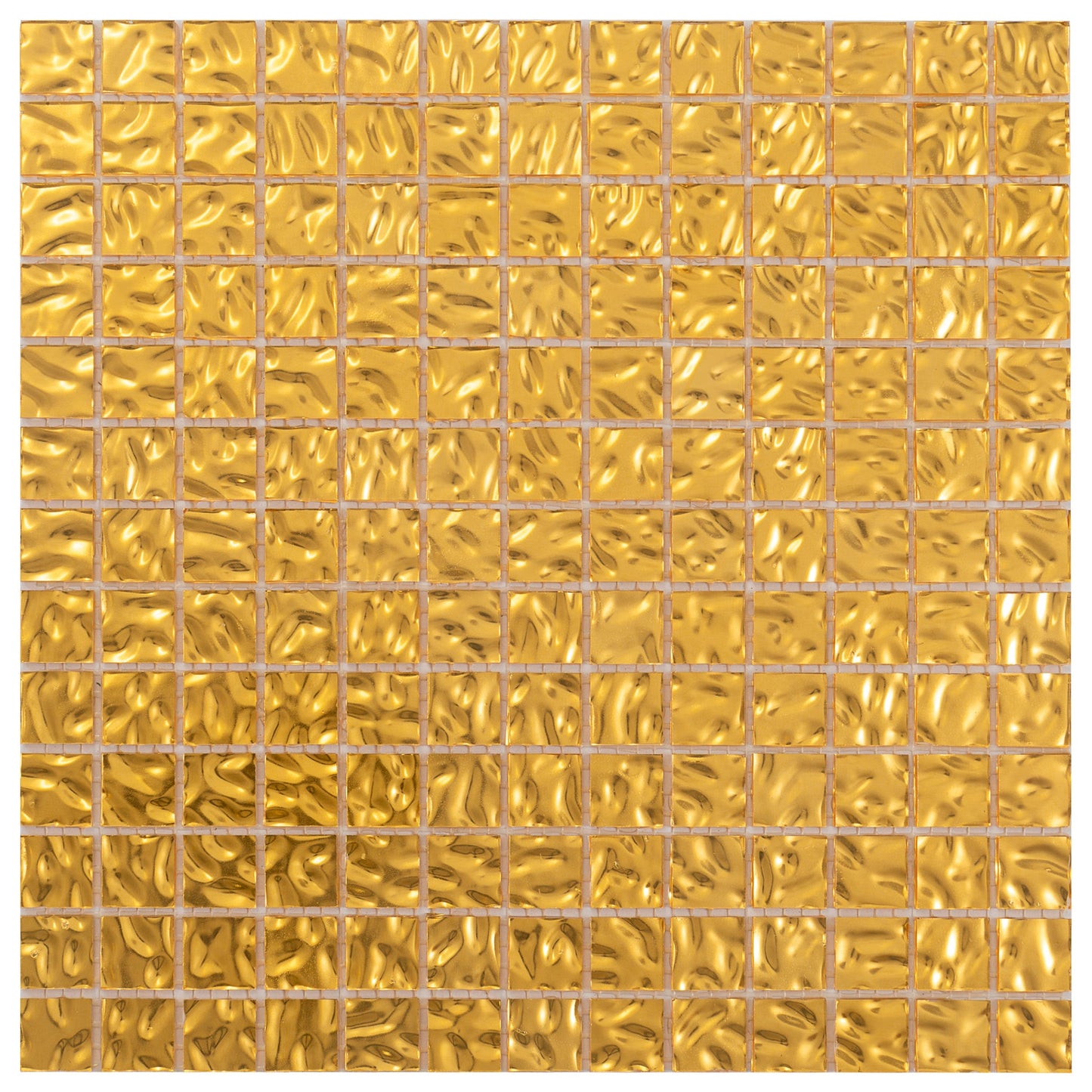 Shimmer Gold 12 x 12 Glossy Glass Mosaic Tile