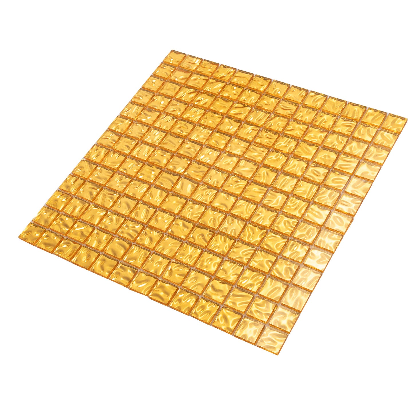 Shimmer Gold 12 x 12 Glossy Glass Mosaic Tile