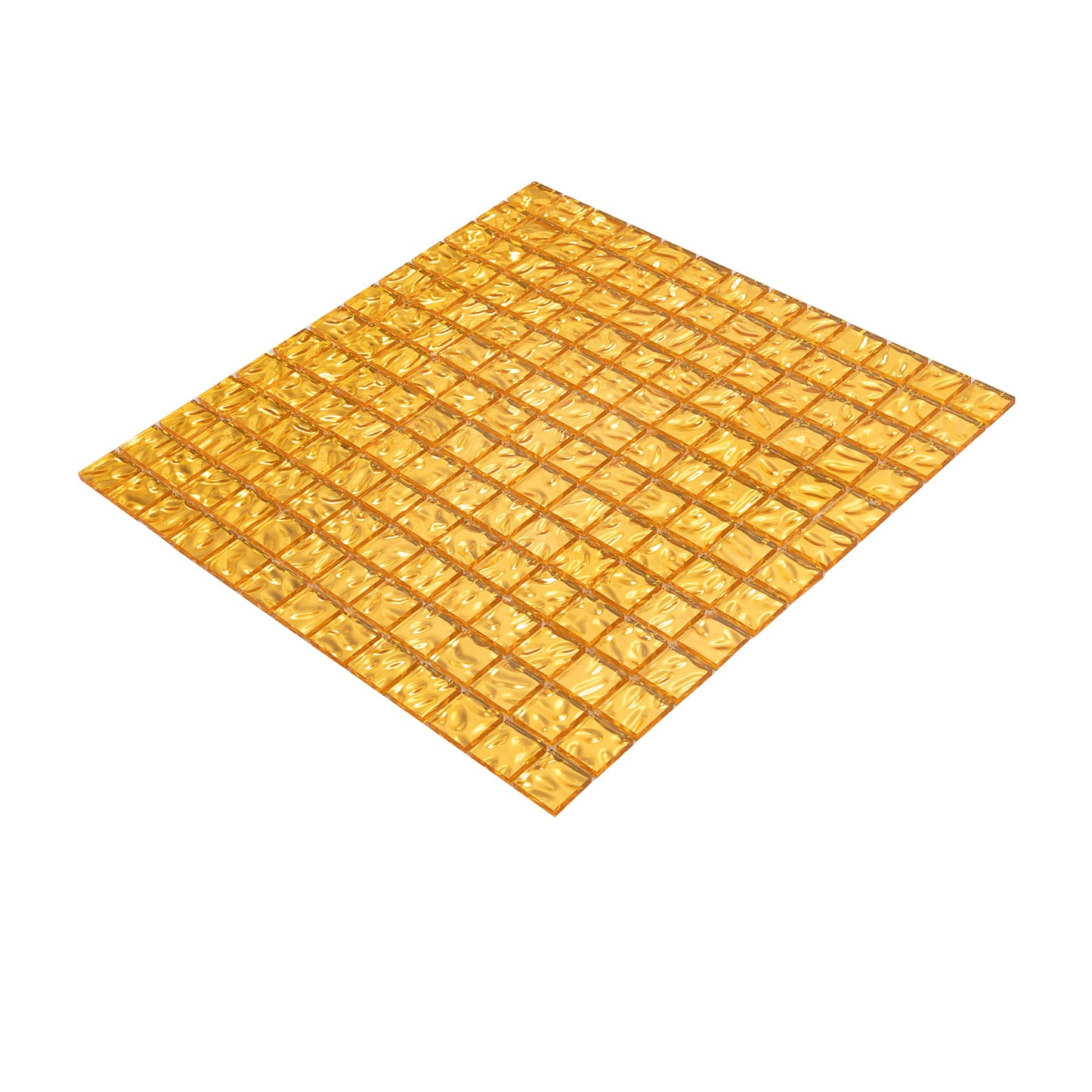 Shimmer Gold 12 x 12 Glossy Glass Mosaic Tile