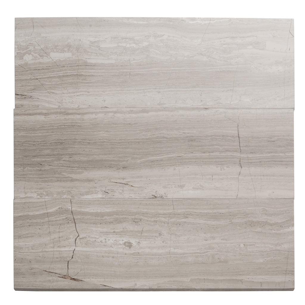 Cloud Gray 4 x 12 Polished Marble Subway Tile