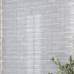 White 12 x 12 Glossy Matte Linear Glass Mosaic Tile