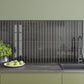 Jet Black 2 x 16 Glossy Ceramic Subway Tile