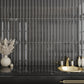 Jet Black 2 x 16 Glossy Ceramic Deco Subway Tile