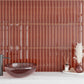 Caramel 2 x 16 Glossy Ceramic Deco Subway Tile